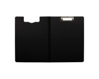 Porte- bloc à rabat A4 PP noir 24 x 32