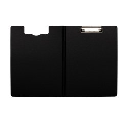 Black A4 clipboard with flap PP 24 x 32