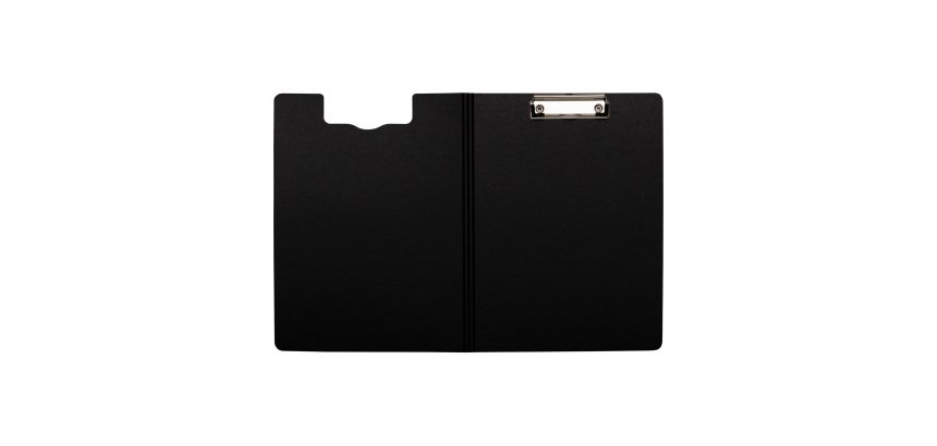 Klembord met klep A4 PP zwart 24 x 32