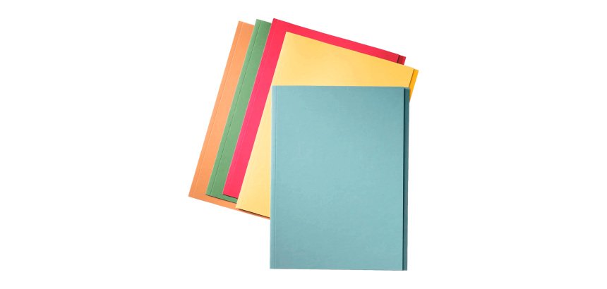 Esselte blue filing folder, folio size
