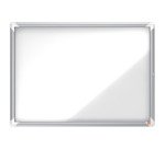 Vitrine d'affichage extérieur magnétique Prenium Plus porte battante Nobo