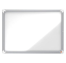 Vitrine d'affichage extérieur magnétique Prenium Plus porte battante Nobo