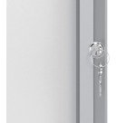 Vitrine d'affichage extérieur magnétique Prenium Plus porte battante Nobo