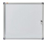Vitrine d'affichage intérieur magnétique extra-plate porte battante Nobo - 6 feuilles