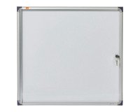 Vitrine d'affichage intérieur magnétique extra-plate porte battante Nobo - 6 feuilles