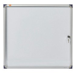 Vitrine d'affichage intérieur magnétique extra-plate porte battante Nobo - 6 feuilles