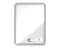 Nobo Premium Plus Magnetic Indoor Display Case with Swing Door - 9 Sheets