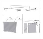 Vitrine d'affichage intérieur magnétique Premium Plus porte coulissante Nobo - 15 feuilles