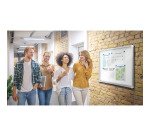 Vitrine d'affichage intérieur magnétique Premium Plus porte coulissante Nobo - 18 feuilles