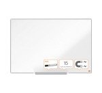 Tableau blanc magnétique Impression Pro Nobo, surface en acier laqué, cadre en aluminium, 90 x 60 cm