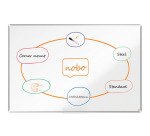 Premium Plus Magnetic Whiteboard Nobo, lacquered steel surface, aluminum frame, 180 x 120 cm