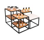 Expositor modular con asiento