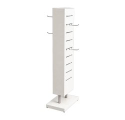 Mueble expositor a dos caras con ganchos