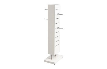 Mueble expositor a dos caras con ganchos