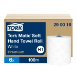 Rollo de papel secamanos Tork Matic H1 Premium de doble capa 100 m - Paquete de 6