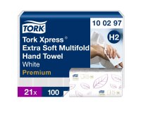 Secamanos plegado entredoblado Tork Premium Extra suave - caja de 2100