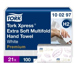 Secamanos plegado entredoblado Tork Premium Extra suave - caja de 2100