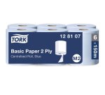 Bobina de secado mecha Tork M2 Wiper 320azul - caja de 6