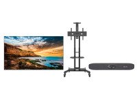 Poly Studio R30 Video Conferencing Kit + 43’’ Samsung Screen + Mobile Stand