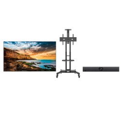 Kit voor videoconferentie Yealink UVC40 + Samsung 43'' scherm + mobiele standaard