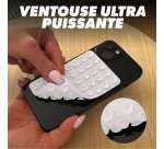 Pack de 3 supports smartphone à ventouse T'nB – Fixation adhésive réutilisable