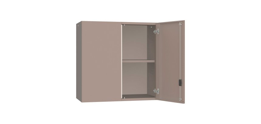 Armadio Ufficio Monoblocco sopralzo Senso 2 ante contrapposte 1 ripiano interno senza zoccolo l x p x h 90 x 45 x 90 cm
