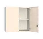 Armadio Ufficio Monoblocco sopralzo Senso 2 ante contrapposte 1 ripiano interno senza zoccolo l x p x h 90 x 45 x 90 cm