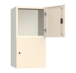 Armadio Ufficio Monoblocco sopralzo Senso 2 ante 2 scomparti senza zoccolo l x p x h 45 x 45 x 90 cm