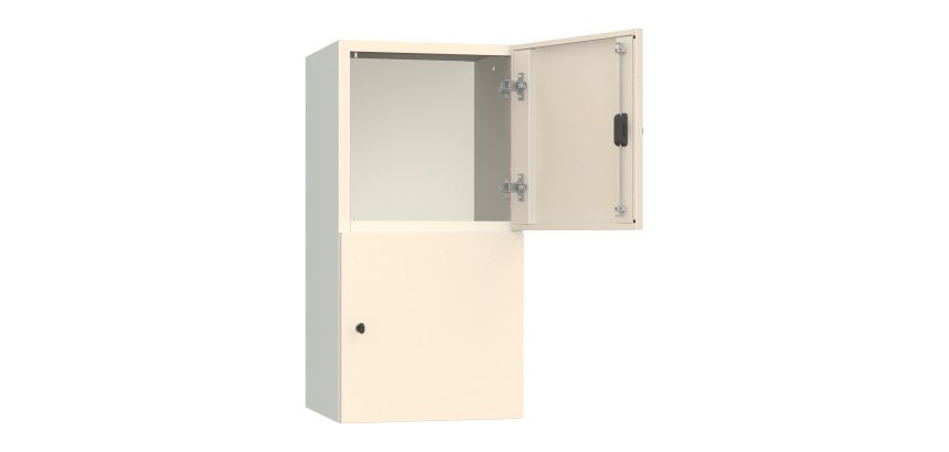 Armadio Ufficio Monoblocco sopralzo Senso 2 ante 2 scomparti senza zoccolo l x p x h 45 x 45 x 90 cm