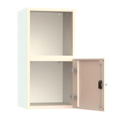 Armadio Ufficio Monoblocco sopralzo Senso 1 anta parte superiore a giorno senza zoccolo l x p x h 45 x 45 x 90 cm