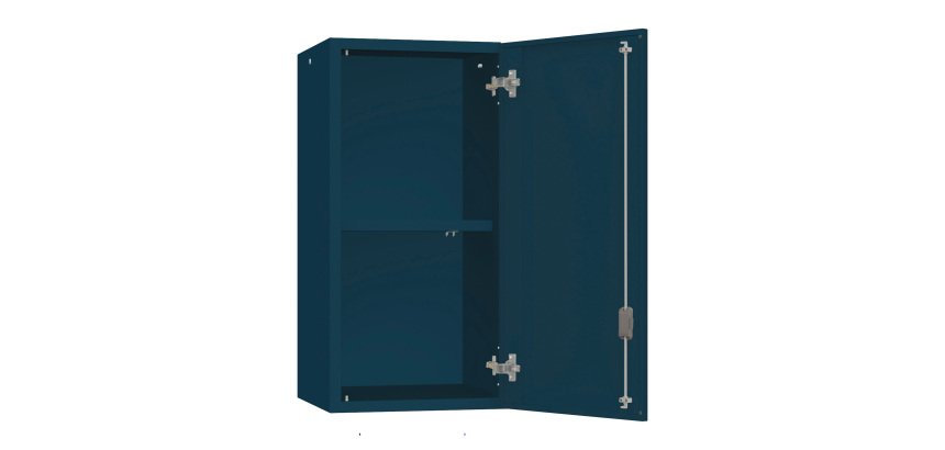 Armadio Ufficio Monoblocco sopralzo Senso 1 anta 1 ripiano senza zoccolo l x p x h 45 x 45 x 90 cm