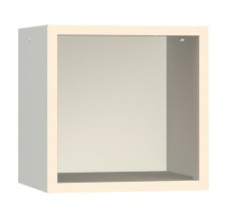 Armadio Ufficio Monoblocco sopralzo Senso a giorno senza zoccolo l x p x h 45 x 45 x 45 cm