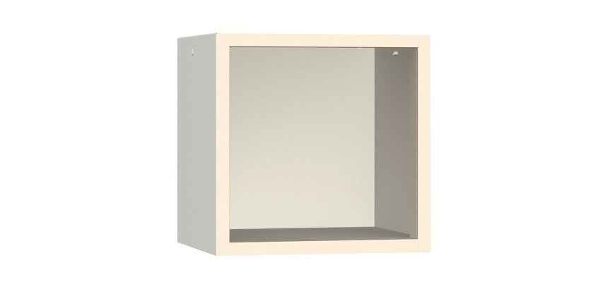 Armadio Ufficio Monoblocco sopralzo Senso a giorno senza zoccolo l x p x h 45 x 45 x 45 cm