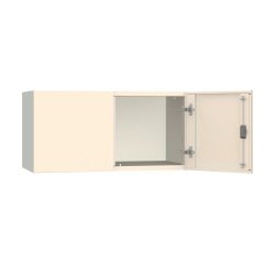 Armadio Ufficio Monoblocco sopralzo Senso 2 ante senza zoccolo l x p x h 90 x 45 x 45 cm