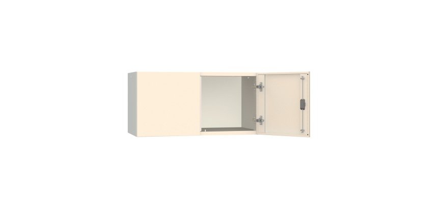 Armadio Ufficio Monoblocco sopralzo Senso 2 ante senza zoccolo l x p x h 90 x 45 x 45 cm