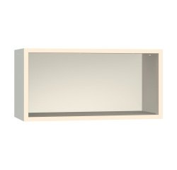 Armadio Ufficio Monoblocco sopralzo Senso a giorno senza zoccolo l x p x h 90 x 45 x 45 cm