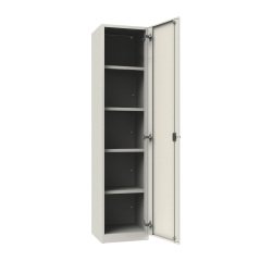 Armadio Ufficio Monoblocco multiuso Senso anta intera 4 ripiani l x p x h 45 x 45 x 200 cm