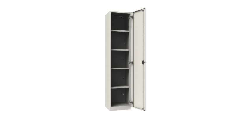 Armadio Ufficio Monoblocco multiuso Senso anta intera 4 ripiani l x p x h 45 x 45 x 200 cm