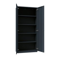 Armadio Ufficio Monoblocco multiuso Senso 2 ante battenti 4 ripiani l x p x h 90 x 45 x 200 cm