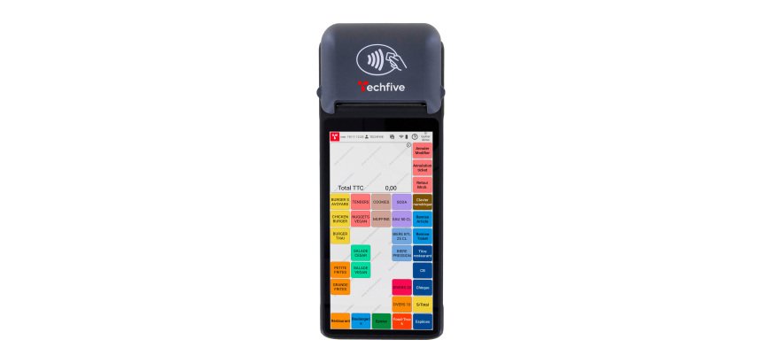 Techfive ECR-76 - Caisse enregistreuse mobile tactile tout-en-un