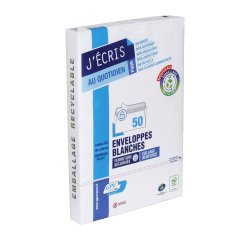 Paquet de 50 Enveloppes C5 80g Auto-adhésives, Ouverture rapide, NF PEFC PAP