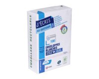 Enveloppe GPV 114 x 162 mm 80 g, blanche, Auto-adhésive, Ouverture rapide - Paquet de 100