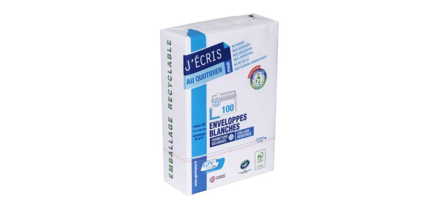 GPV Envelope 114 x 162 mm 80 g, white, Self-adhesive, Quick opening - Pack of 100
