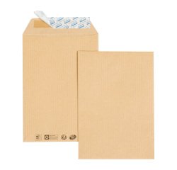 Pochette GPV 260 x 330 mm, sans fenêtre, kraft brun 90 g  - Paquet de 25