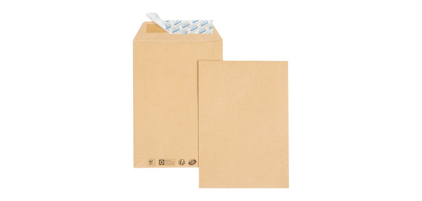 Pochette GPV 260 x 330 mm, sans fenêtre, kraft brun 90 g  - Paquet de 25