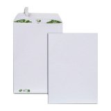 Pochette recyclée - 229 x 324 mm 90 g - Sans fenêtre - Fermeture patte autocollante avec bande de protection - GPV ERAPURE - Boîte de 250