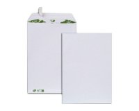 Pochette recyclée - 229 x 324 mm 90 g - Sans fenêtre - Fermeture patte autocollante avec bande de protection - GPV ERAPURE - Boîte de 250