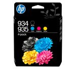 HP 934/935 Pack 4 cartuchos originales negro + tricolor (6ZC72) (4 x 400 páginas)