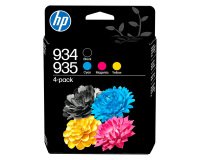 HP 934/935 Pack 4 cartuchos originales negro + tricolor (6ZC72) (4 x 400 páginas)