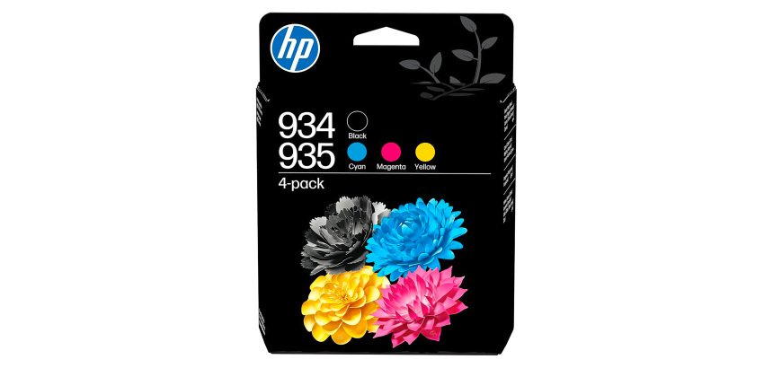 HP 934/935 Pack 4 cartuchos originales negro + tricolor (6ZC72) (4 x 400 páginas)